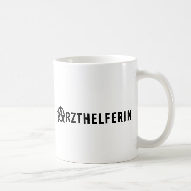 Caneca De Café Ícone de Arzthelferin (Direita)