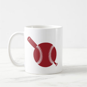 Caneca De Café Ícone de beisebol e Bat