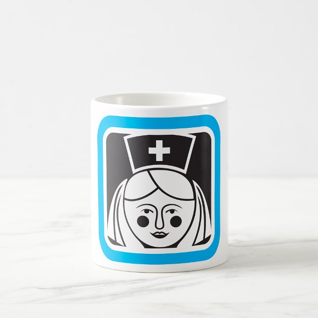Caneca De Café Ícone de Enfermeira (Criador carregado)