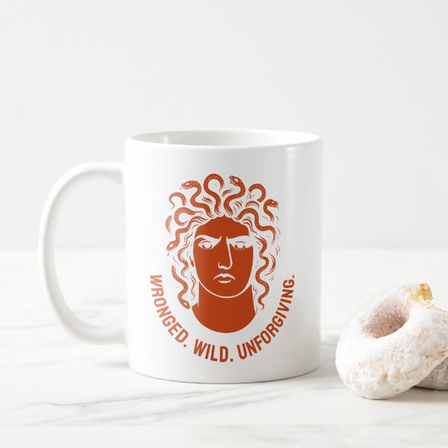Caneca De Café Ícone Feminista Medusa (Com Donut)