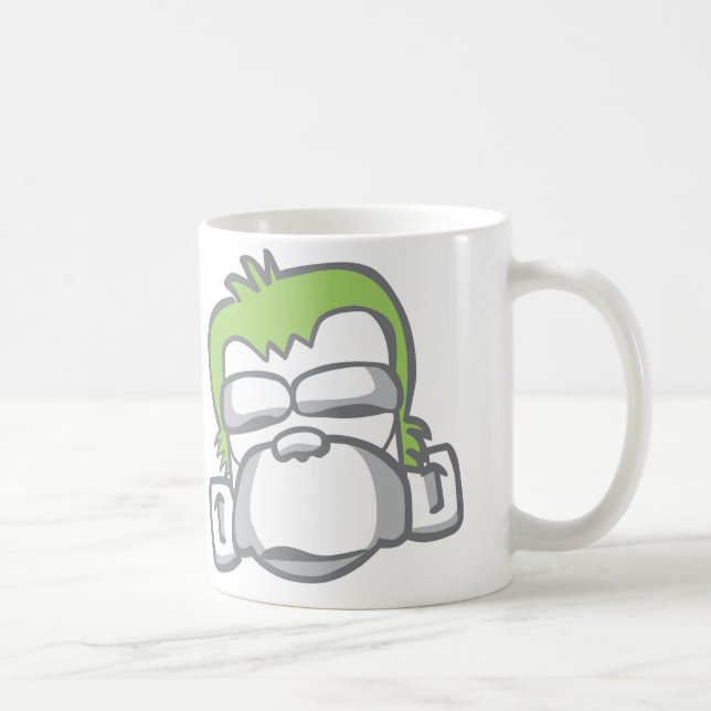 Caneca De Café Ícone mau do macaco (Direita)