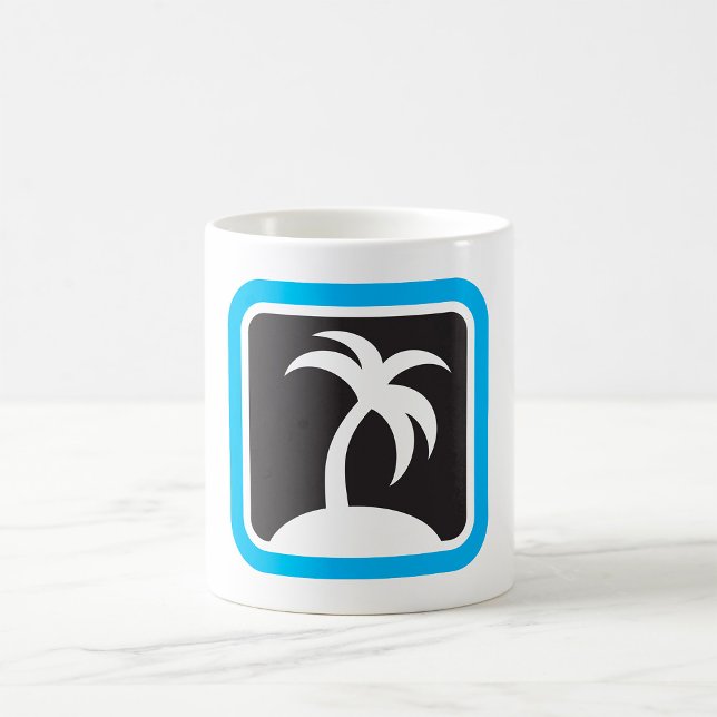 Caneca De Café Ícone Palm Tree (Criador carregado)