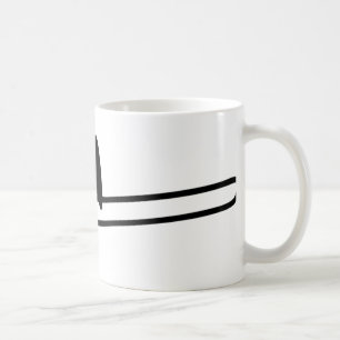 Caneca De Café ícone preto do instrumento do trombone