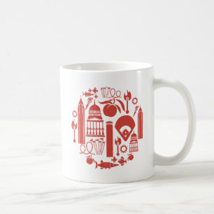 Caneca De Café Ícones de Atlanta Geórgia