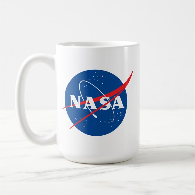Caneca De Café Iconic NASA Rocket White Cerâmica Bistro (Esquerda)