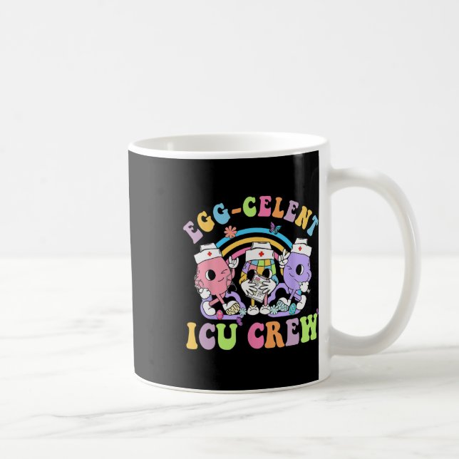 Caneca De Café Icu Tripulação De Ovos Com Ca Intensiva De Páscoa  (Direita)