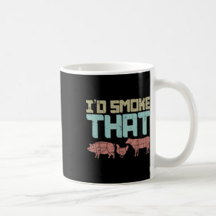 Caneca De Café Id Fumar Frango De Carne De Bovino Engraçado Barbe