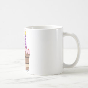 Caneca De Café Idade 11 no bolo de aniversário