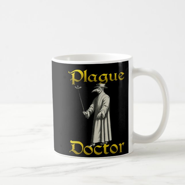 Caneca De Café Idade Média Figurino do Médico da Peste (Direita)