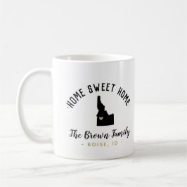 Caneca De Café Idaho Home Sweet Home Family Monograma Mug