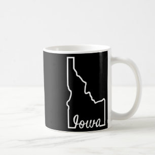 Caneca De Café Idaho Iowa Piada de Geografia Engraçada Mistura Es