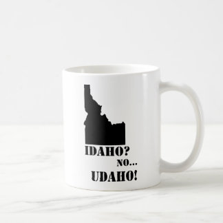 Caneca De Café Idaho nenhum mapa de Udaho