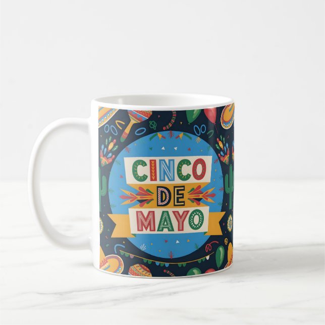Caneca De Café Ideia Cinco de Mayo Gift (Esquerda)