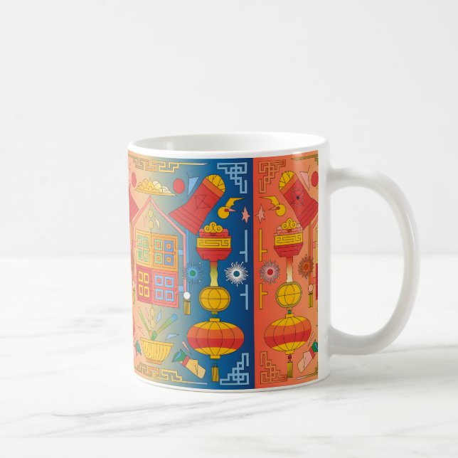 Caneca De Café Ideia de presente de ano novo em chinês (Direita)