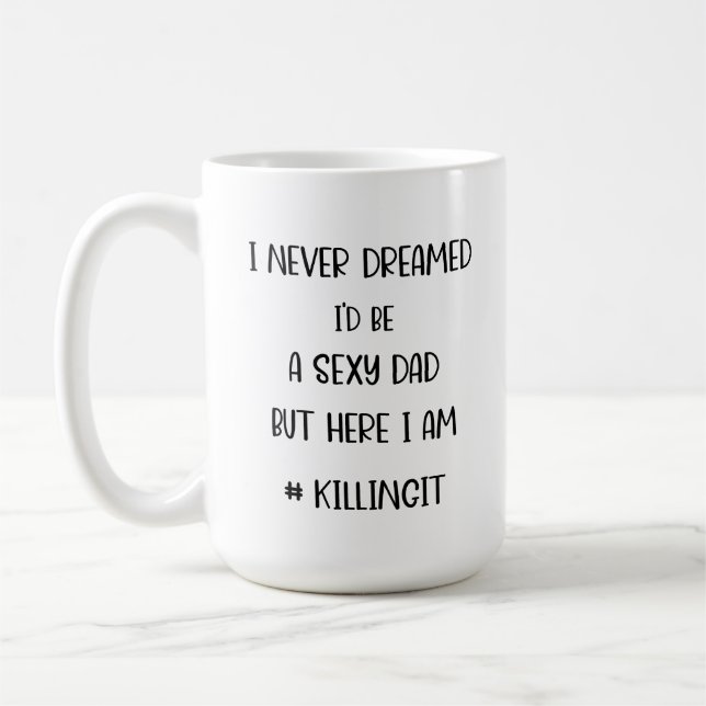 Caneca De Café Ideia de presente engraçada para Dia de os pais, D (Esquerda)