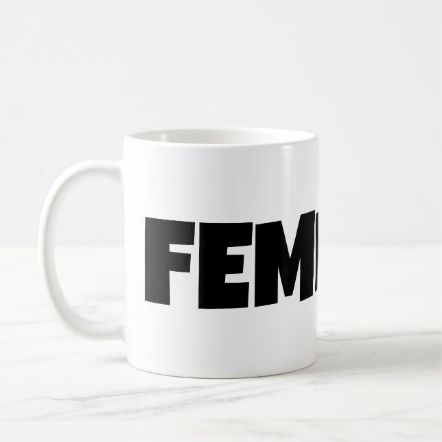 Caneca De Café Ideia de presente feminista mug feminista moderna (Esquerda)