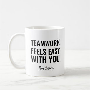 Caneca De Café Ideia de presente gag para trabalho em equipe se s