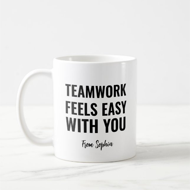 Caneca De Café Ideia de presente gag para trabalho em equipe se s (Esquerda)