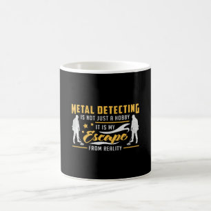 Caneca De Café Ideia do Presente Detector Dourado Detector de Met