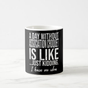 Caneca De Café Ideia engraçada da Associação Croquet