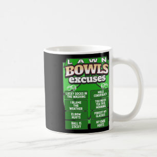 Caneca De Café Ideia engraçada de desculpas para homens e boliche