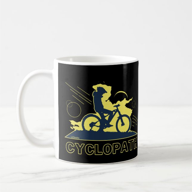 Caneca De Café Ideia engraçada de presente de bicicleta de montan (Esquerda)
