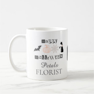 Caneca De Café Identidade Visual de Negócios de Floristas Boutiqu