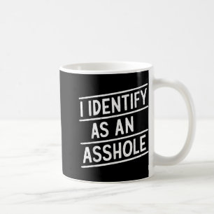 Caneca De Café Identifico-Me Como Um Memória De Sarcasmo Engraçad