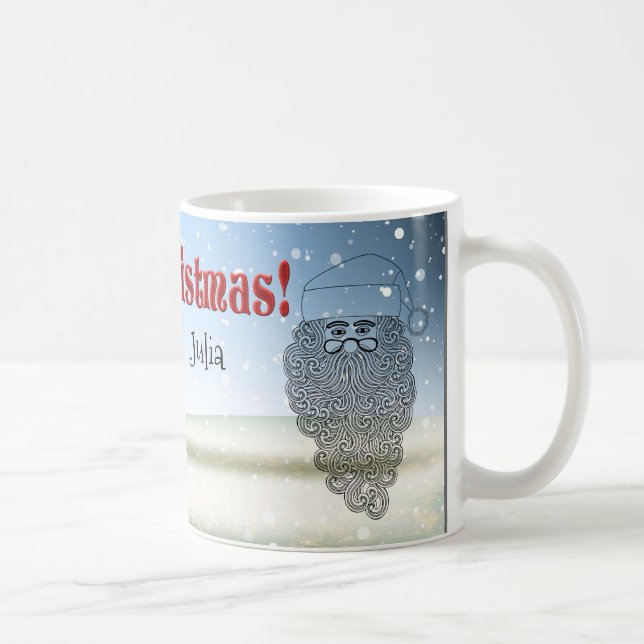 Caneca De Café Idillyc Serene Xmas Magos Papais noeis Engraçados  (Direita)