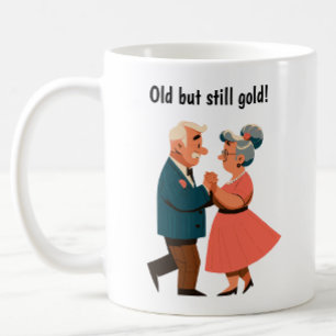 Caneca De Café Idosos com Espírito Jovem Dançando