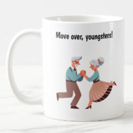 Caneca De Café Idosos com Espírito Jovem Dançando