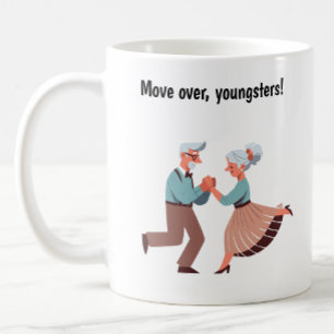 Caneca De Café Idosos com Espírito Jovem Dançando