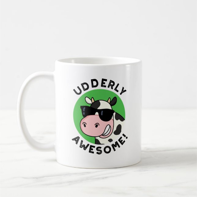 Caneca De Café Idosos Incrível Cow Pun (Esquerda)