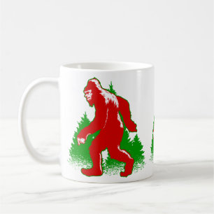 Caneca De Café ieti patudo de natal feio