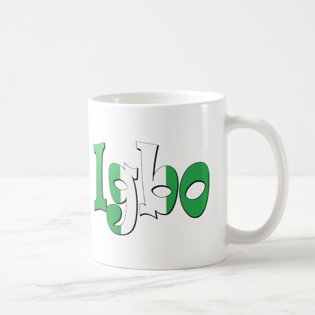 Caneca De Café Igbo (bandeira nigeriana) (Direita)