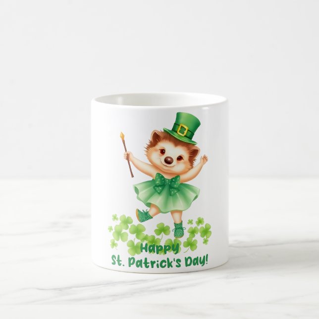 Caneca De Café Igel Igelin Gráinneog Happy St. Patricks Day (Centro)