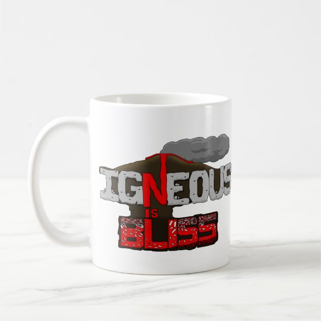 Caneca De Café Igneous é Bliss Volcano Mug (Esquerda)