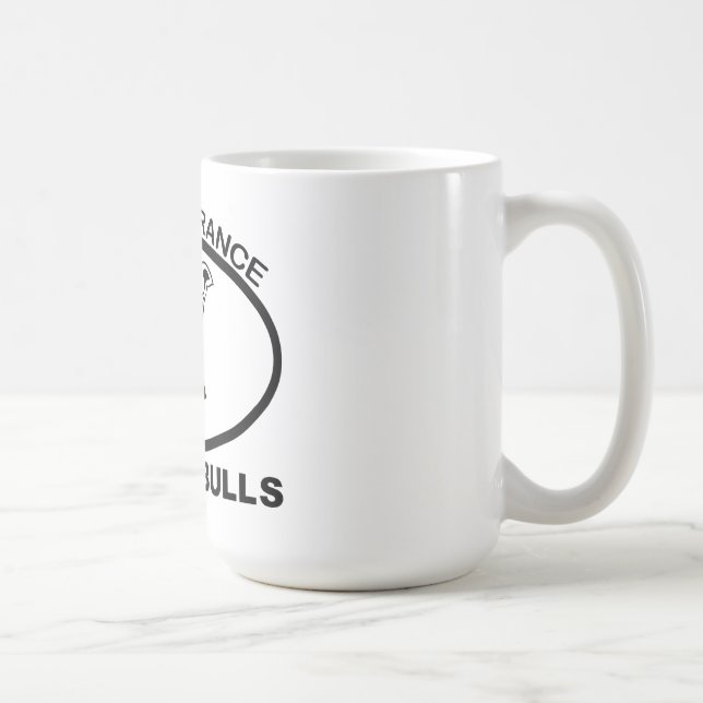 CANECA DE CAFÉ IGNORÂNCIA NÃO PITBULL DA PROIBIÇÃO PITBULL (Direita)