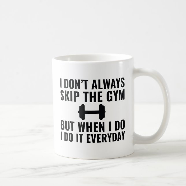 Caneca De Café Ignorar O Gym (Direita)