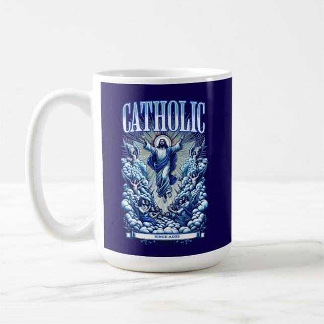 Caneca De Café Igreja Católica Romana desde Cristo de Jesus AD33 (Esquerda)