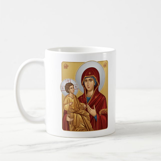 Caneca De Café Igreja Ortodoxa da Mãe de Deus da Europa Oriental (Esquerda)