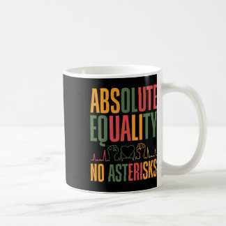 Caneca De Café Igualdade Absoluta Sem Asteriscos Juneteenth Direi