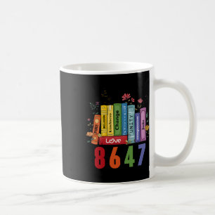 Caneca De Café Igualdade de Direitos Livro Flor Anti-Trump Femini