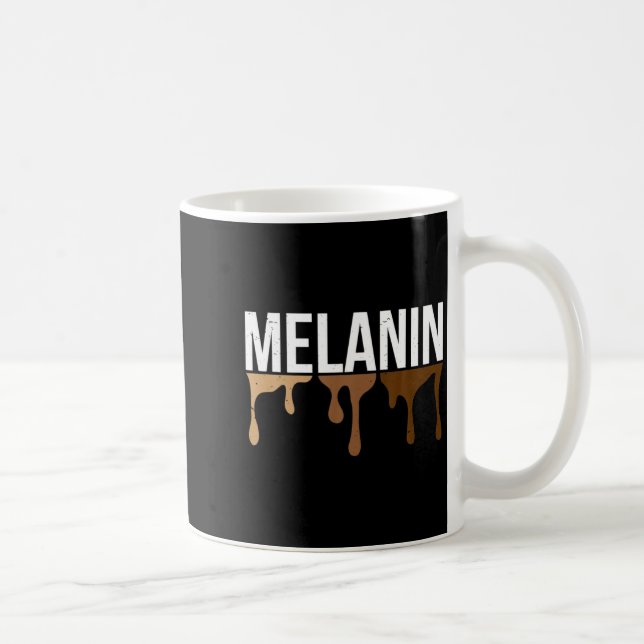 Caneca De Café igualdade de melanina cor da pele anti juneteenth (Direita)