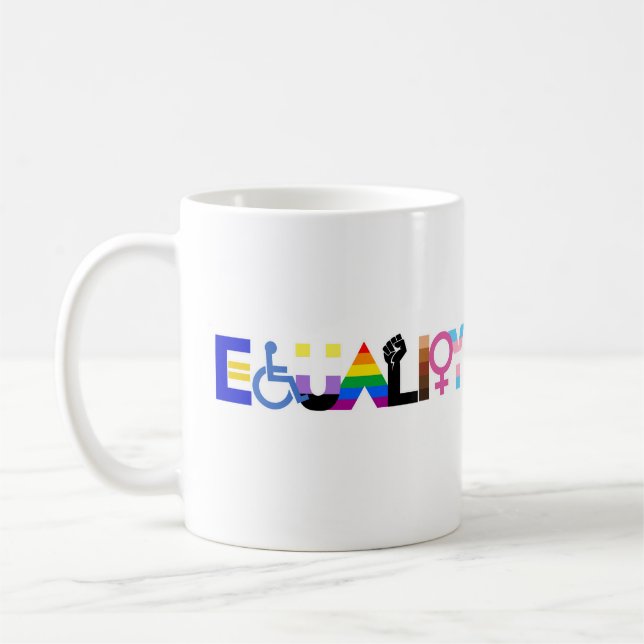 Caneca De Café Igualdade LGBTQ+ (Esquerda)