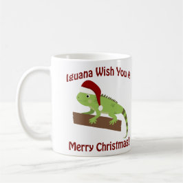 Caneca De Café Iguana Deseje A Você Um Feliz Natal