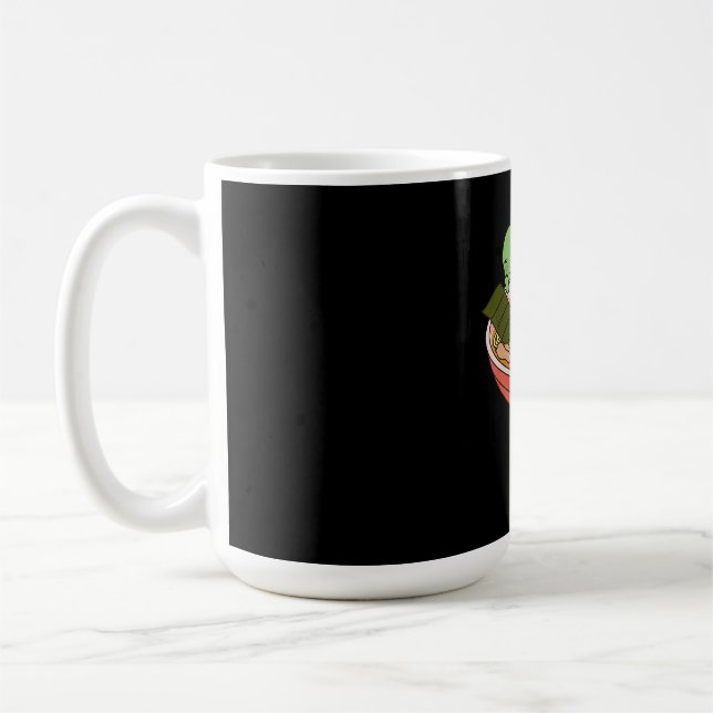Caneca De Café Iguana Kawaii Ramen Funny Pet Gift (Esquerda)