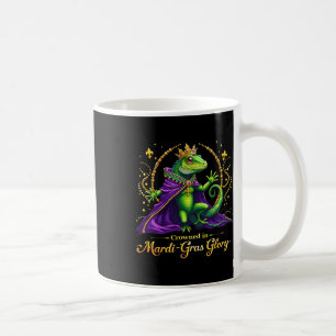 Caneca De Café Iguana Mardi Gras 2025 Vibrant Iguana Lover Women