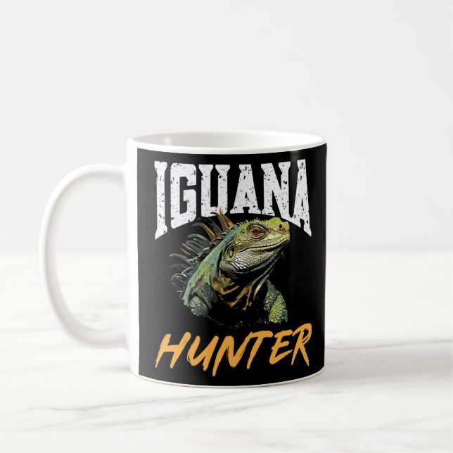 Caneca De Café Iguana Reptile Lover Herpetology Iguana Hunter Lon (Esquerda)