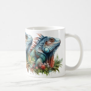 Caneca De Café Iguanas Místicas: Uma Viagem Através De Realmas En